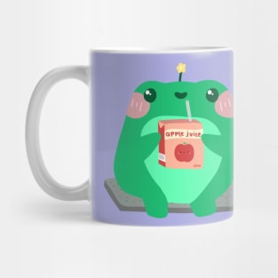 Kawaii Frog Drinking Apple Juice Mug